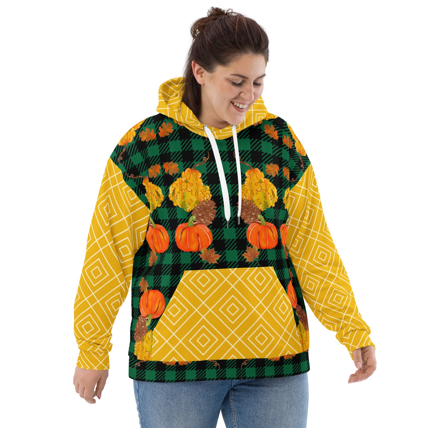 Unisex Hoodie (Pumpkins|Green)