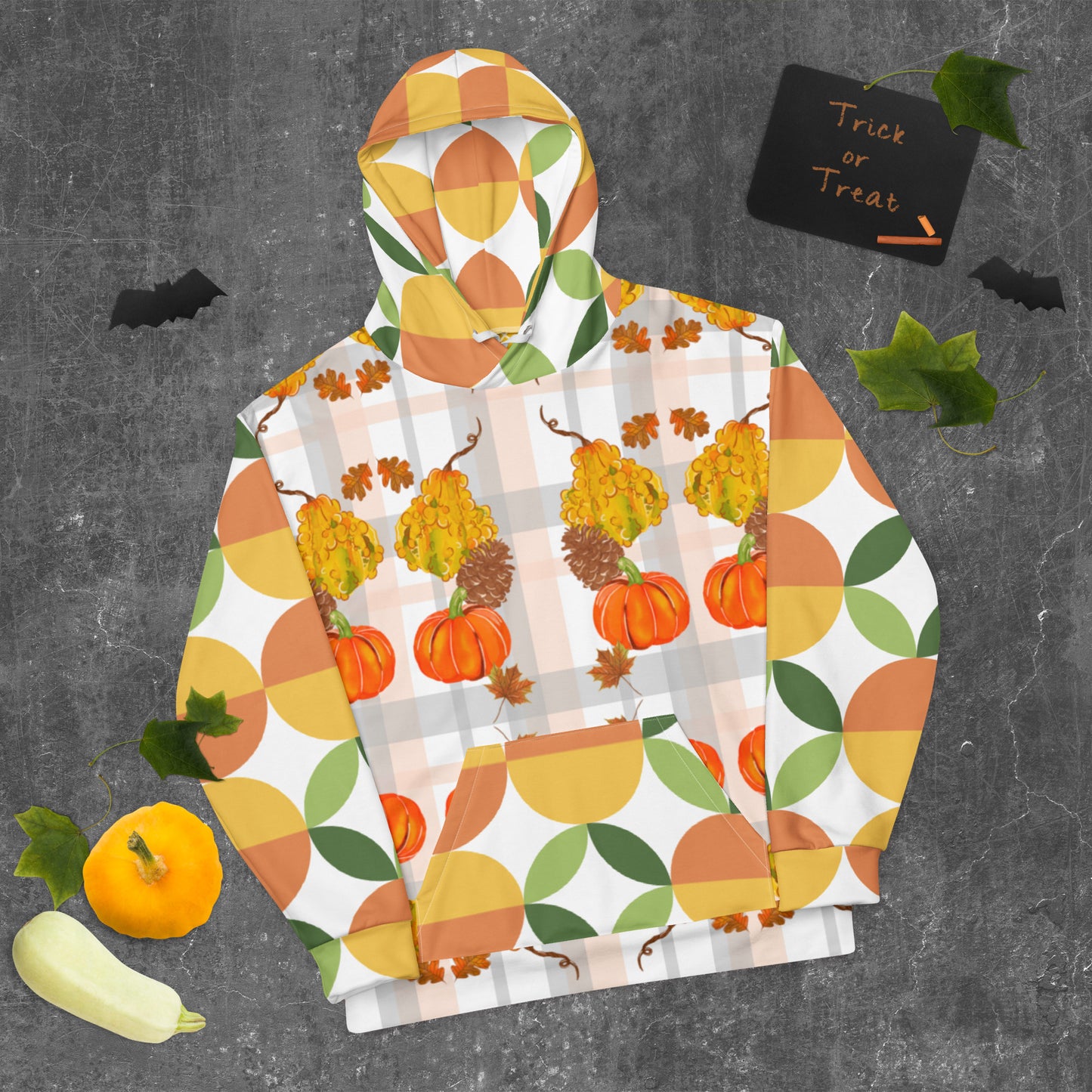 Unisex Hoodie (Pumpkins|Green)