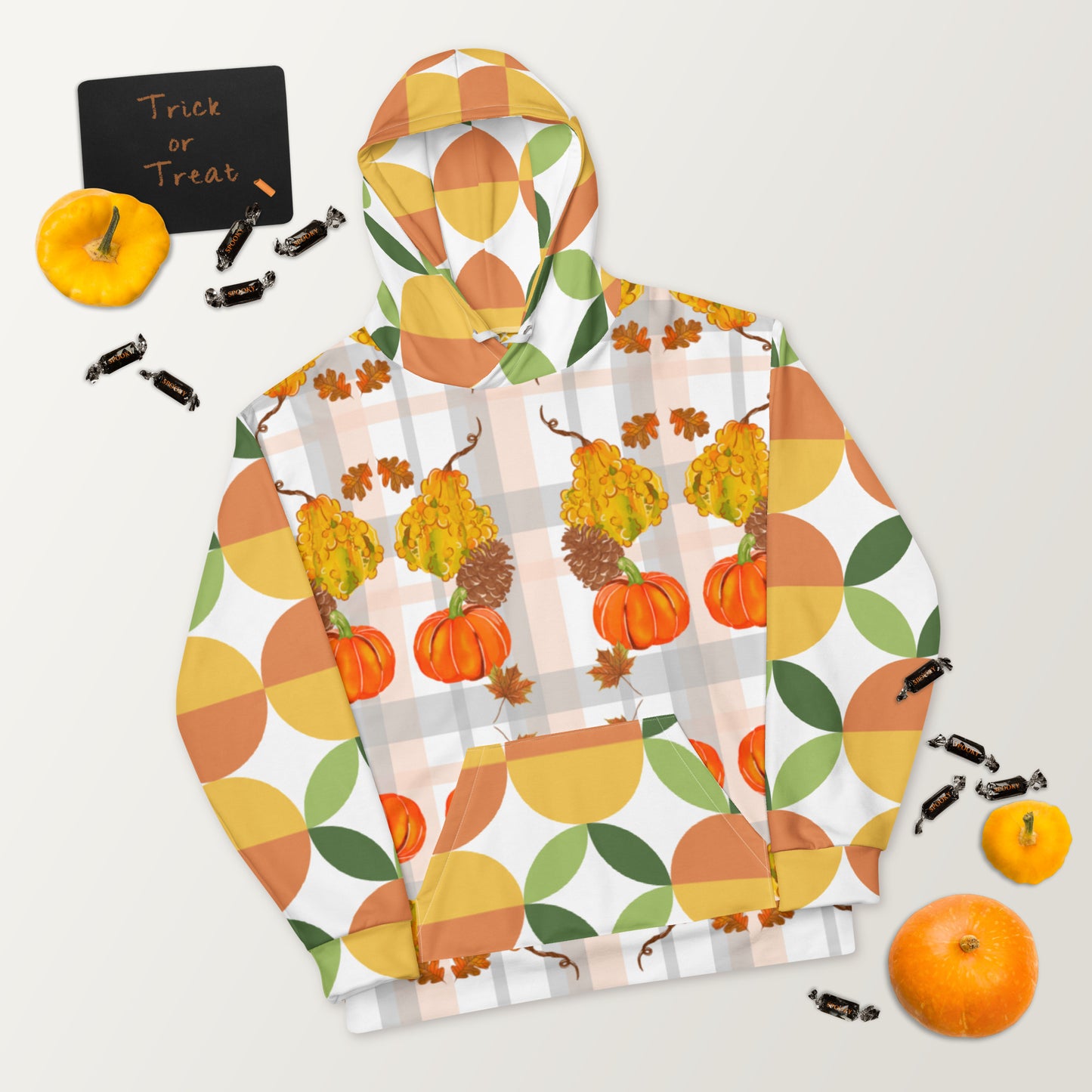 Unisex Hoodie (Pumpkins|Green)