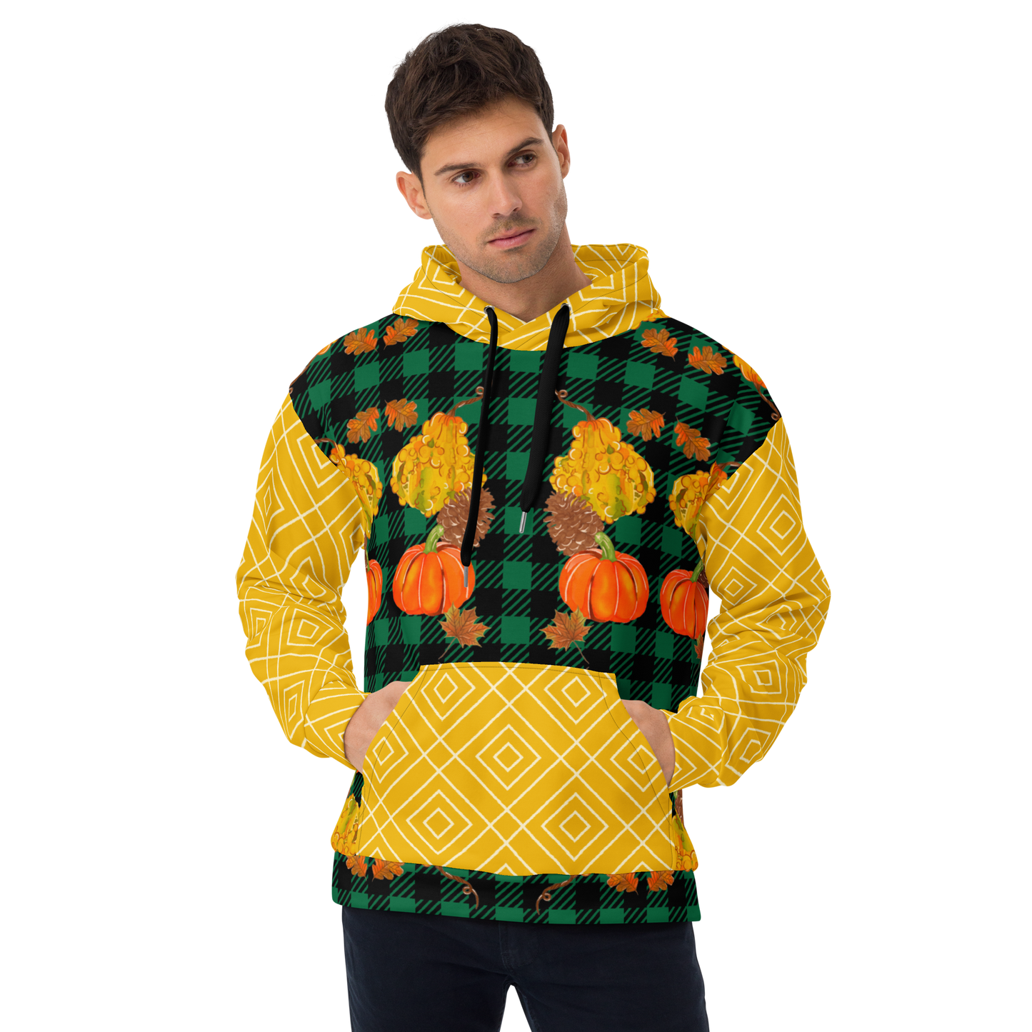 Unisex Hoodie (Pumpkins|Green)