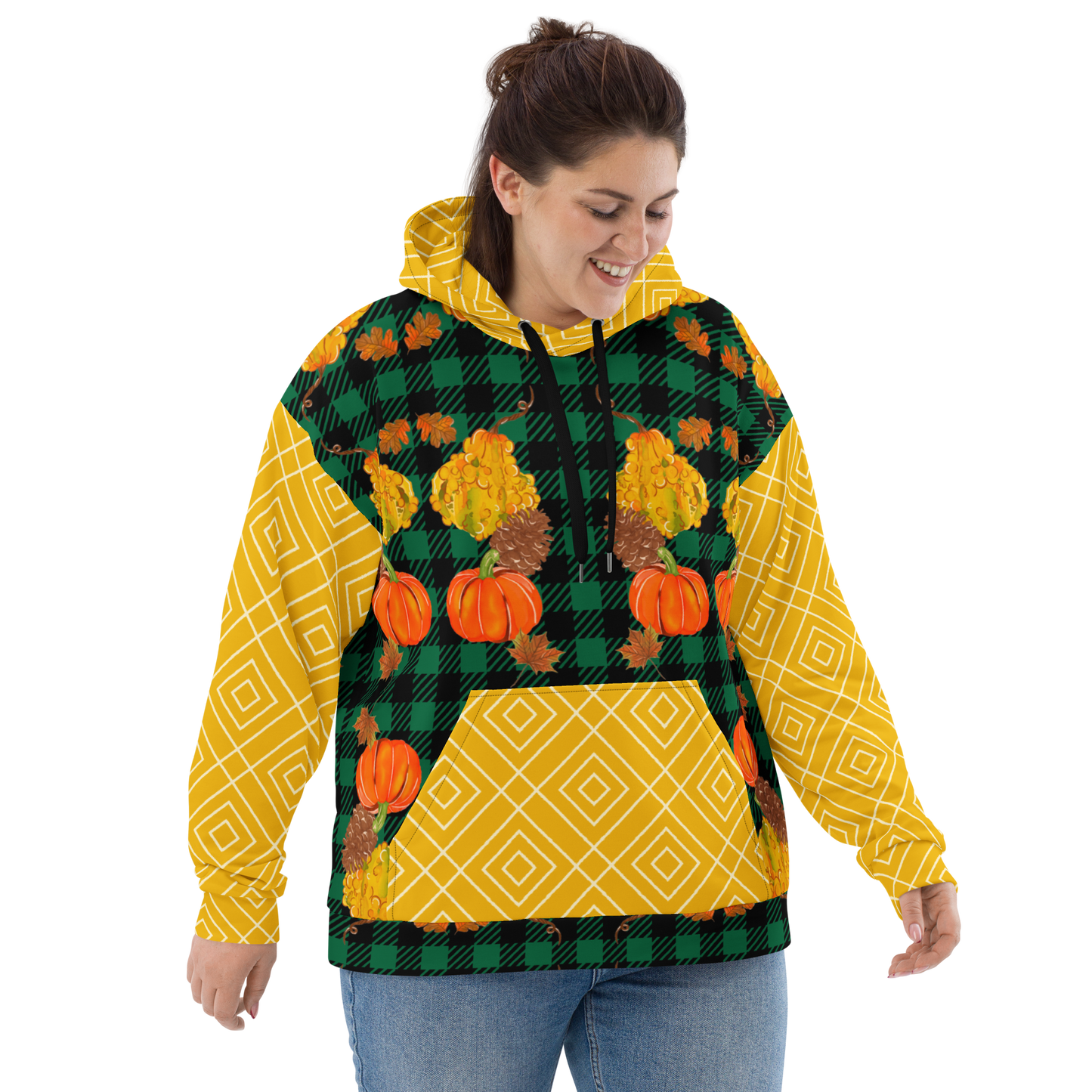 Unisex Hoodie (Pumpkins|Green)