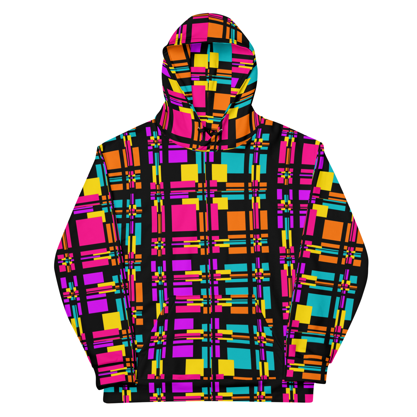 Unisex Hoodie (Rainbow Plaid)