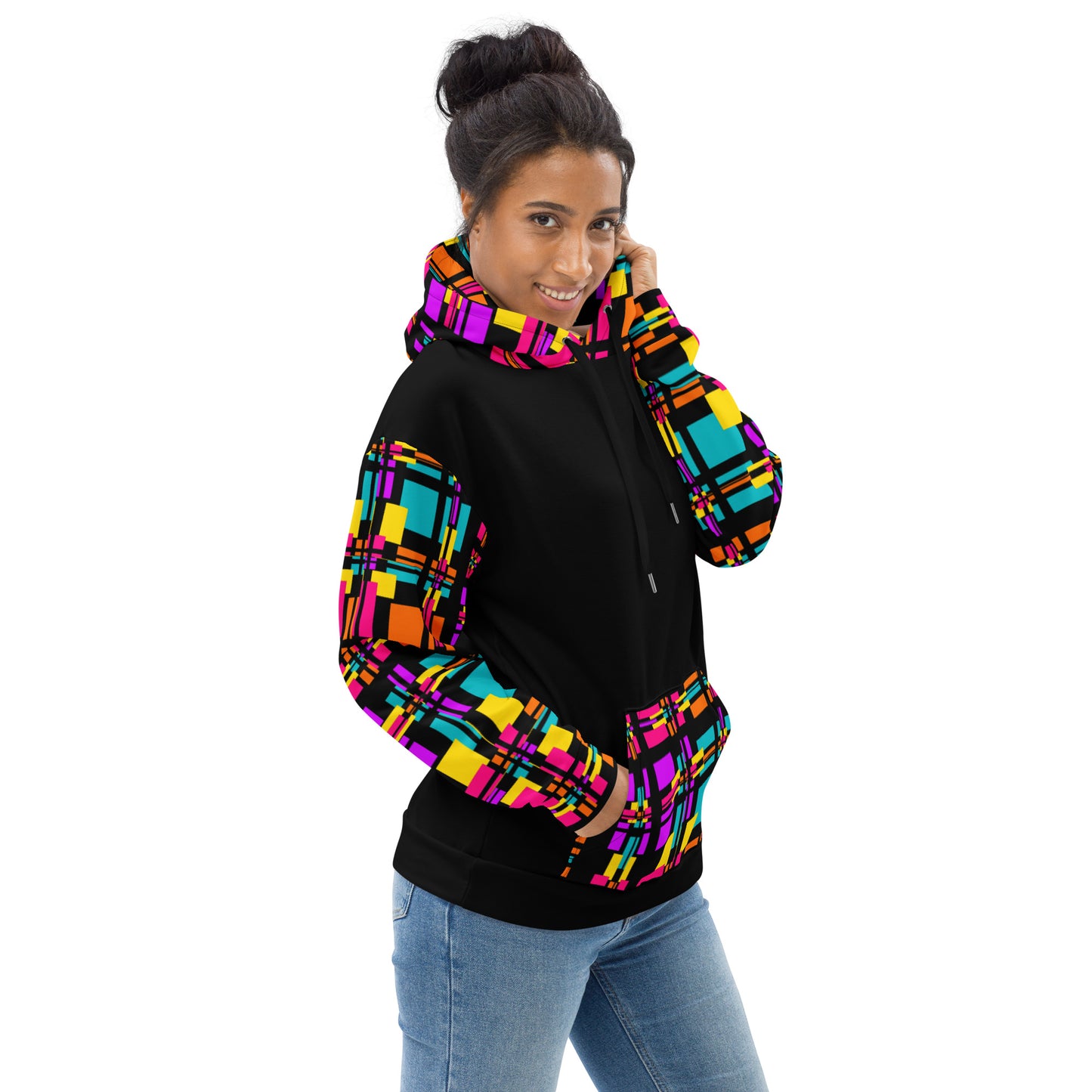 Unisex Hoodie (Rainbow Plaid)