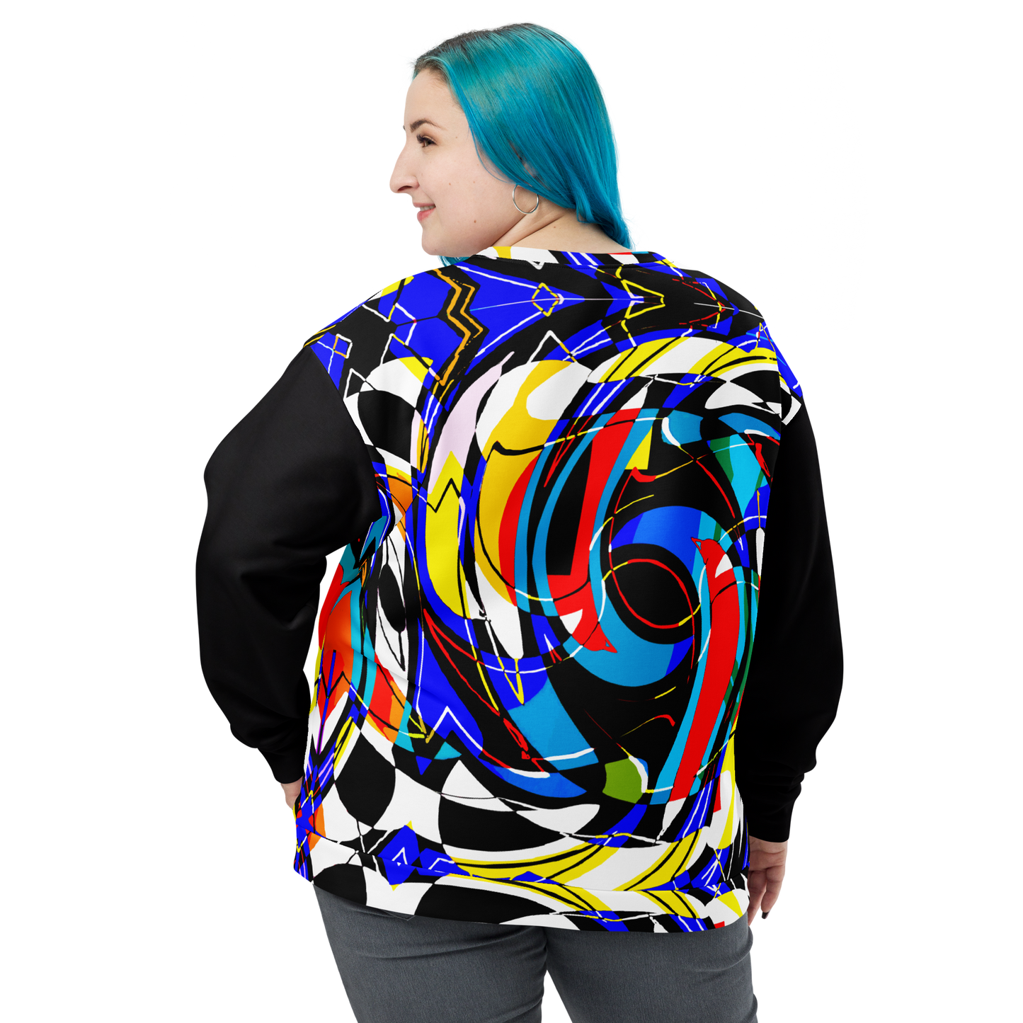 Unisex Sweatshirt (Blue Swirls)