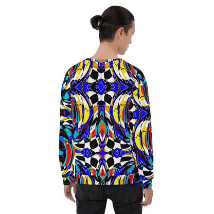 Unisex Sweatshirt (Blue Swirls)