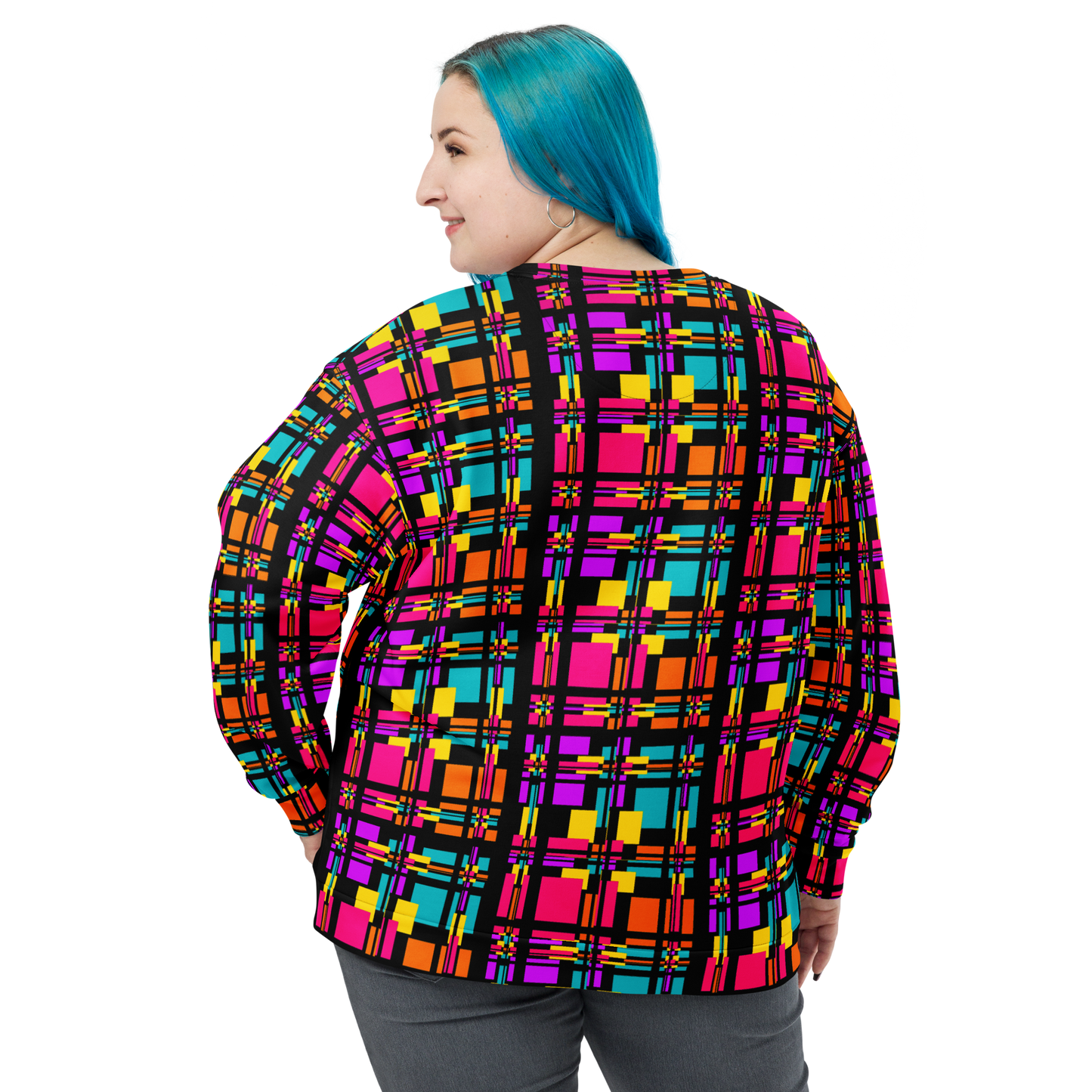 Unisex Sweatshirt (Rainbow Plaid)