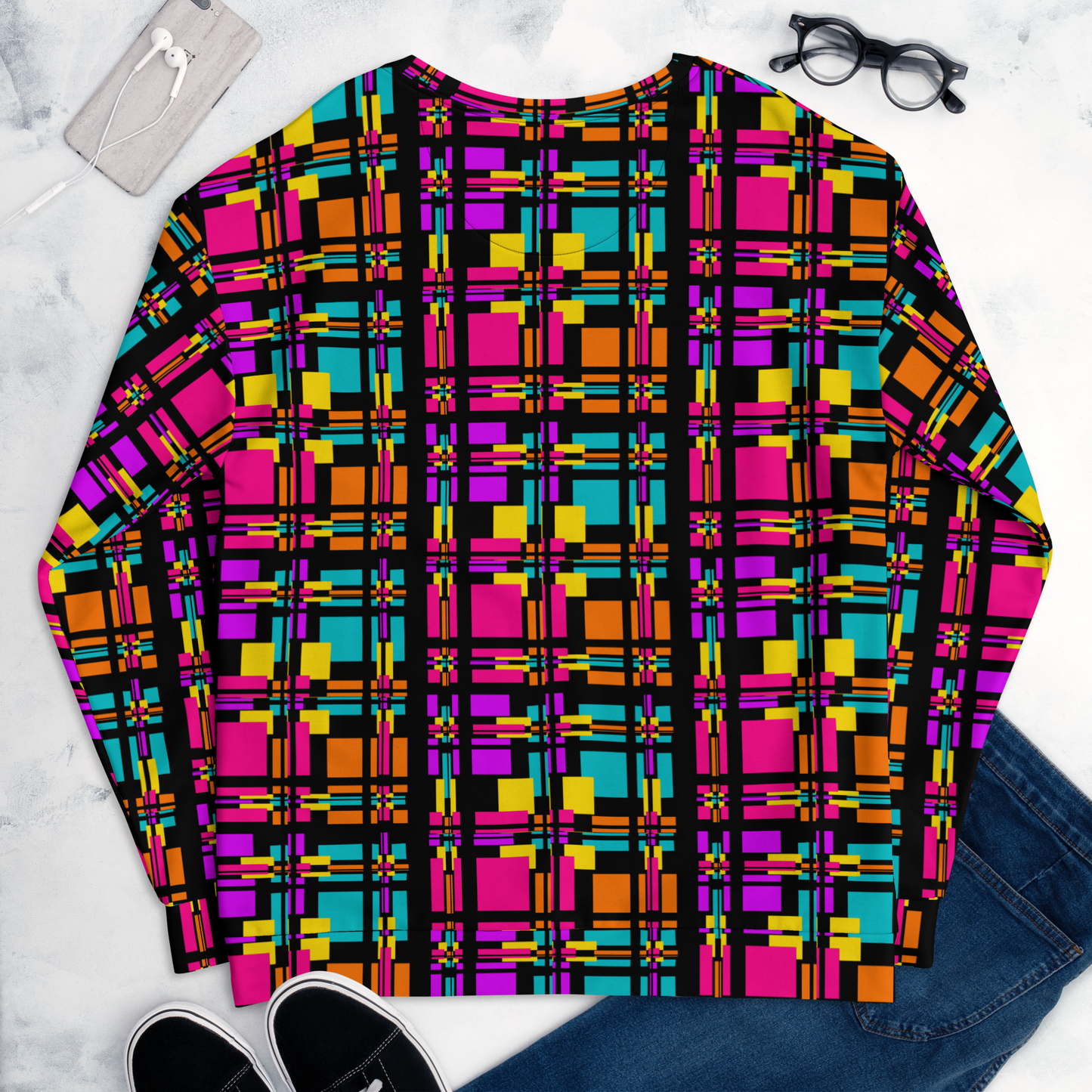 Unisex Sweatshirt (Rainbow Plaid)