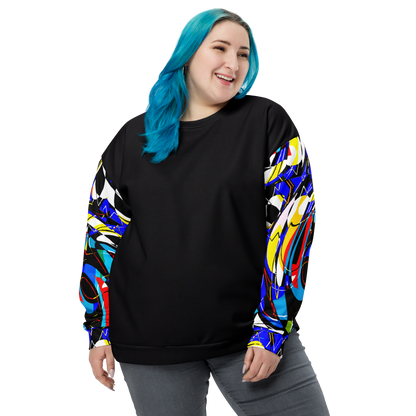 Unisex Sweatshirt (Blue Swirls)