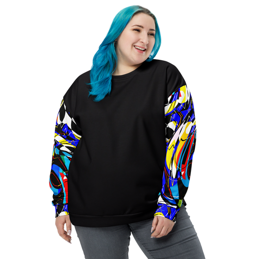 Unisex Sweatshirt (Blue Swirls)