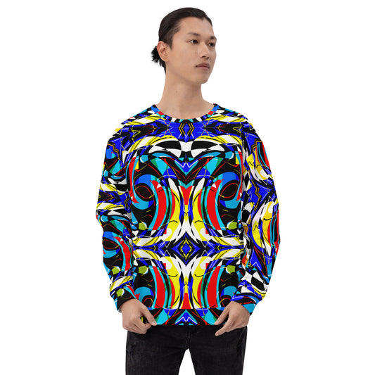 Unisex Sweatshirt (Blue Swirls)