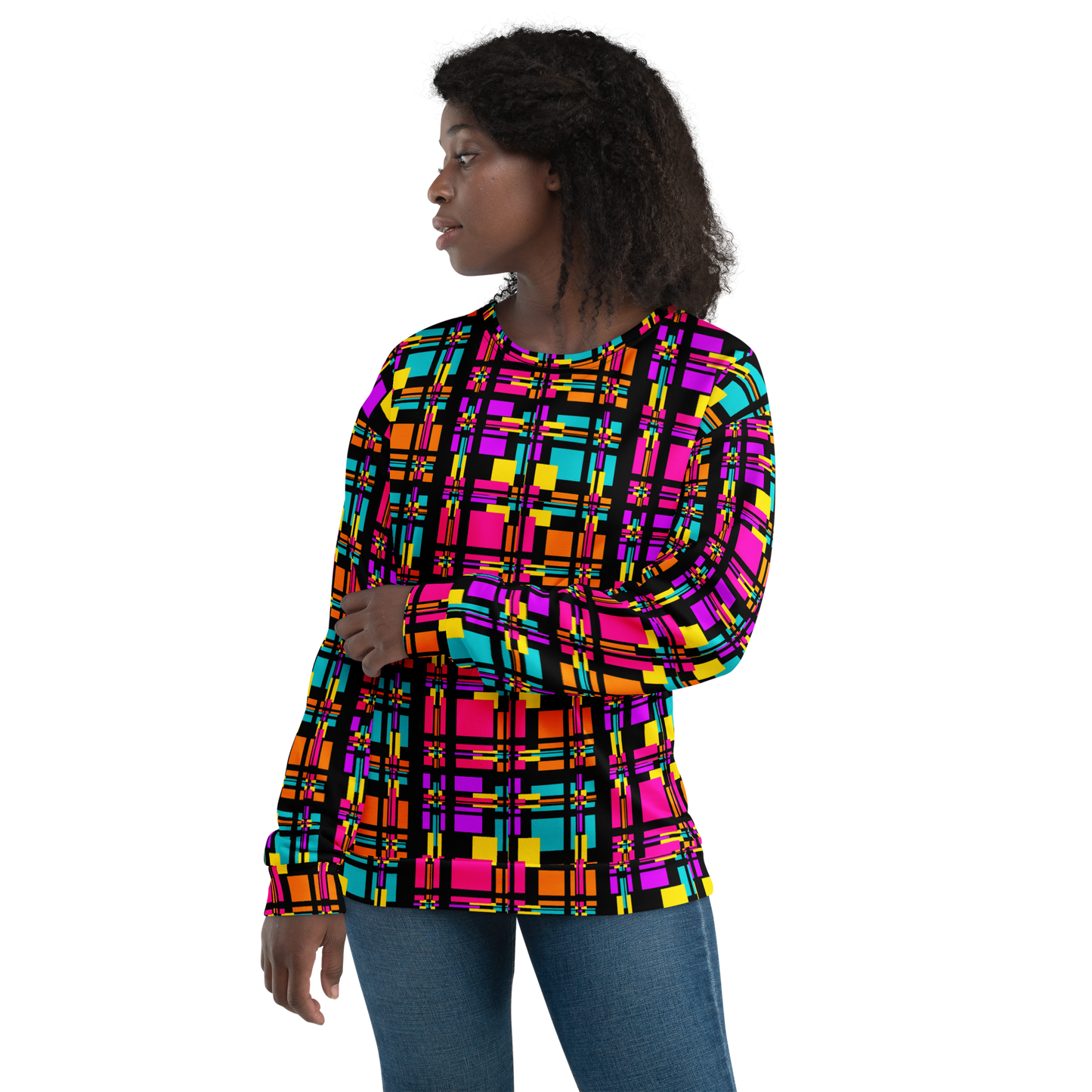 Unisex Sweatshirt (Rainbow Plaid)