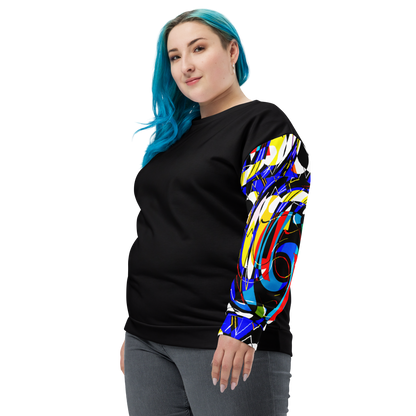 Unisex Sweatshirt (Blue Swirls)