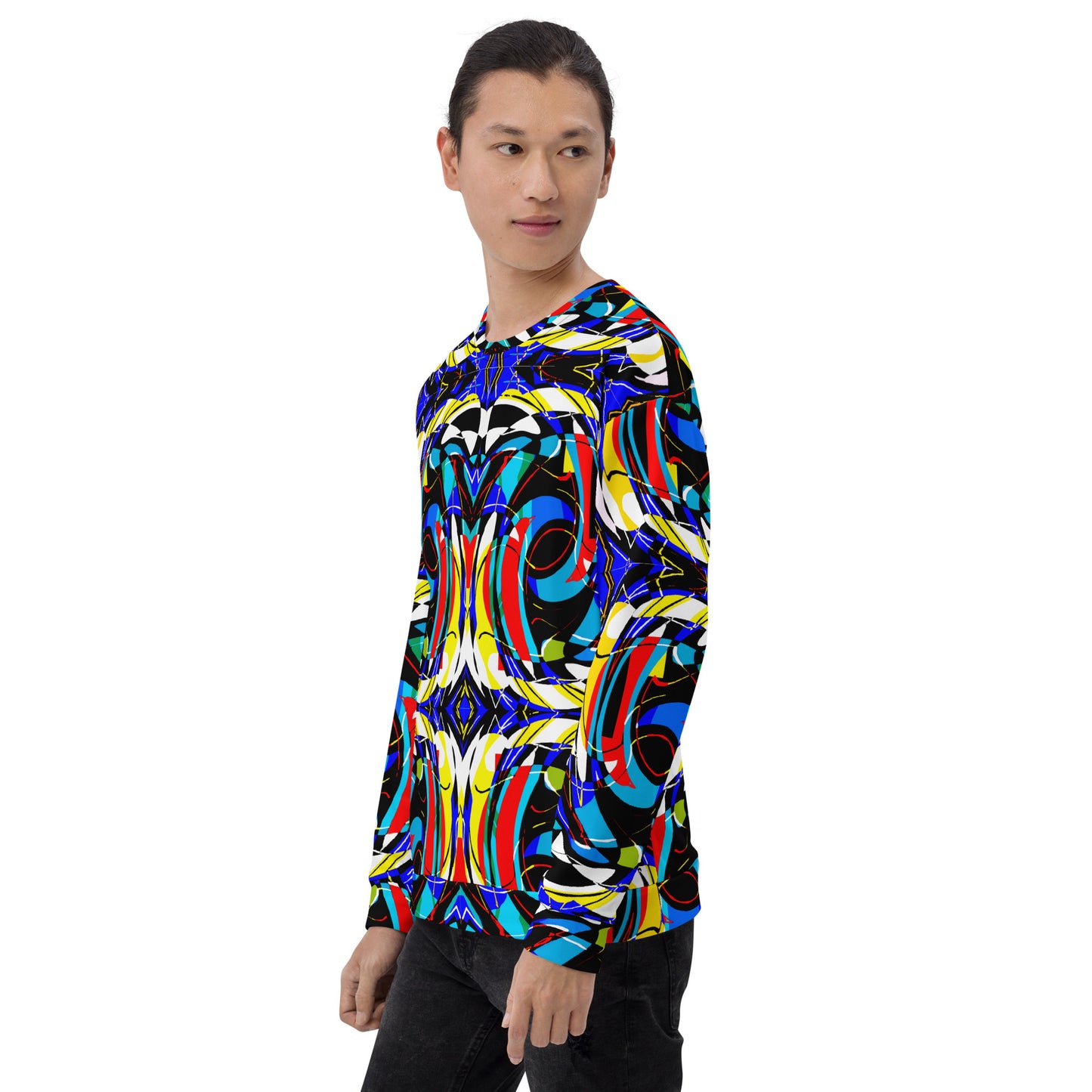 Unisex Sweatshirt (Blue Swirls)