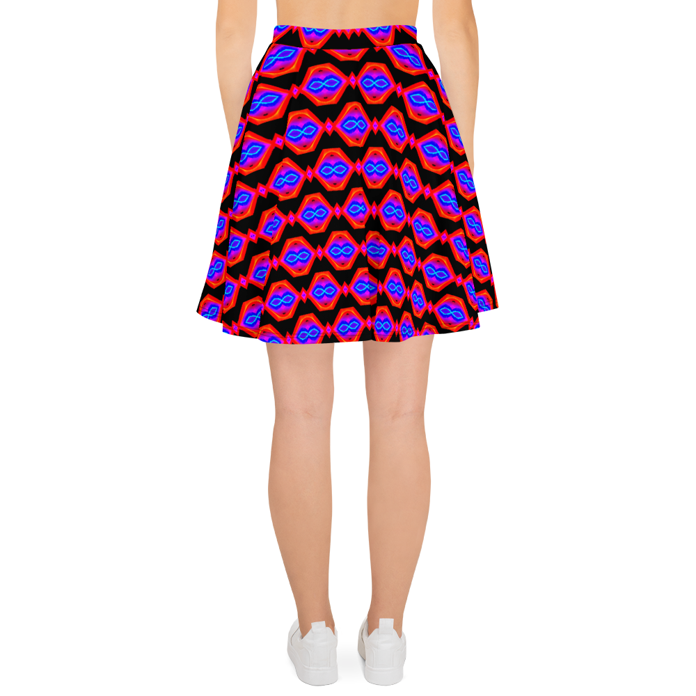 Skater Skirt (Neon Honeycomb)