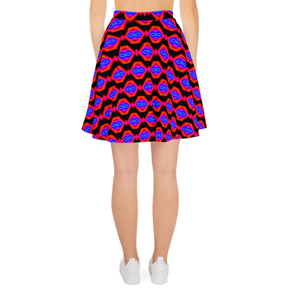 Skater Skirt (Neon Honeycomb)