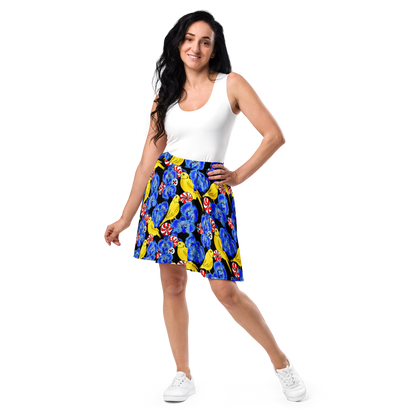 Skater Skirt (Canaries & Orchids)