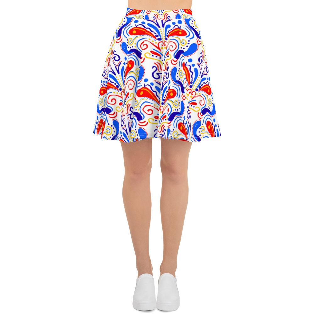 Skater Skirt (Talavera-inspired|White)