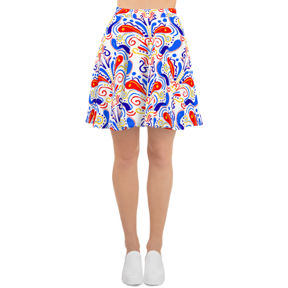 Skater Skirt (Talavera-inspired|White)