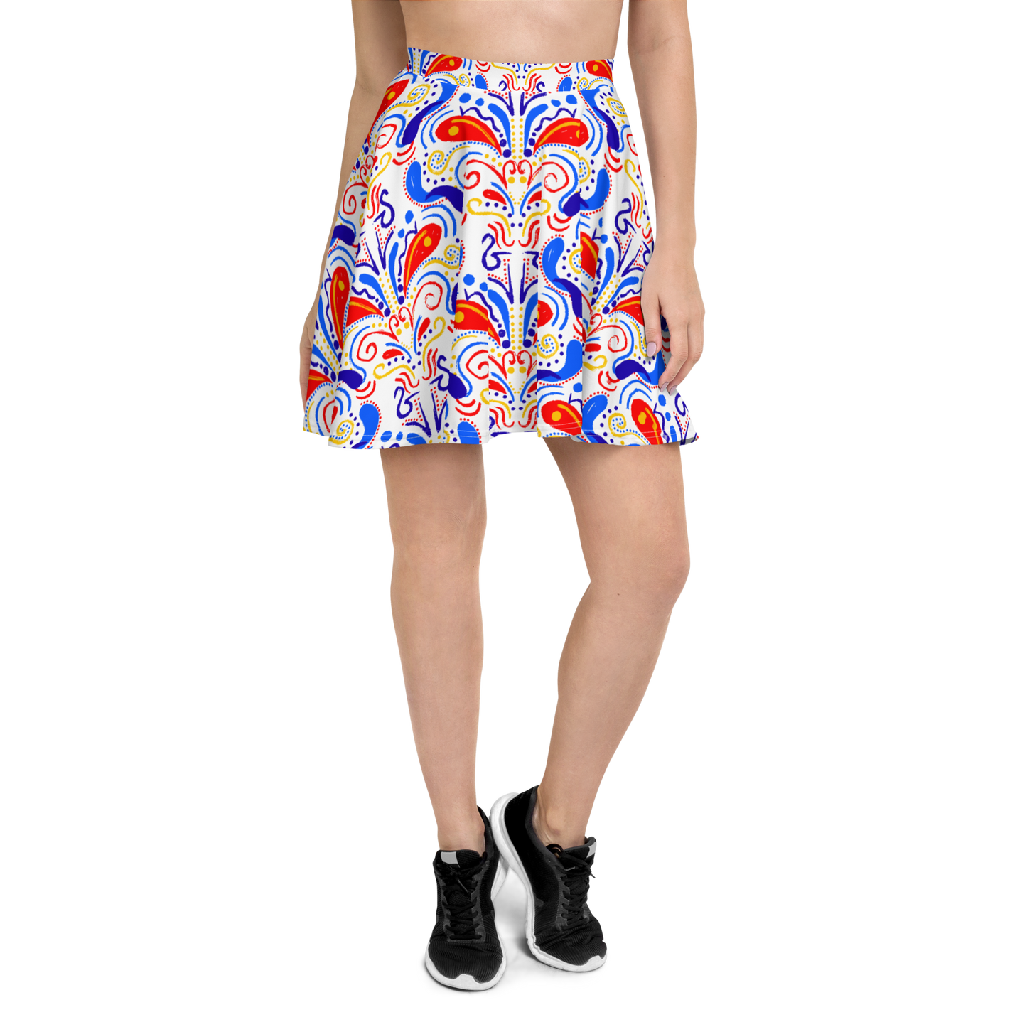 Skater Skirt (Talavera-inspired|White)