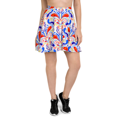 Skater Skirt (Talavera-inspired|White)