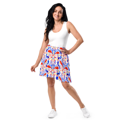 Skater Skirt (Talavera-inspired|White)