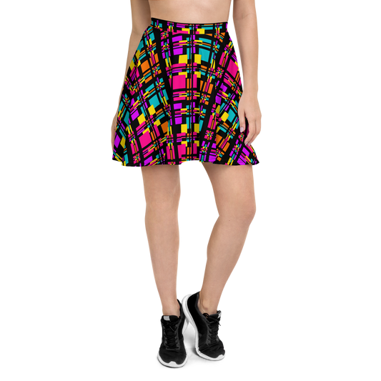 Skater Skirt (Rainbow Plaid)