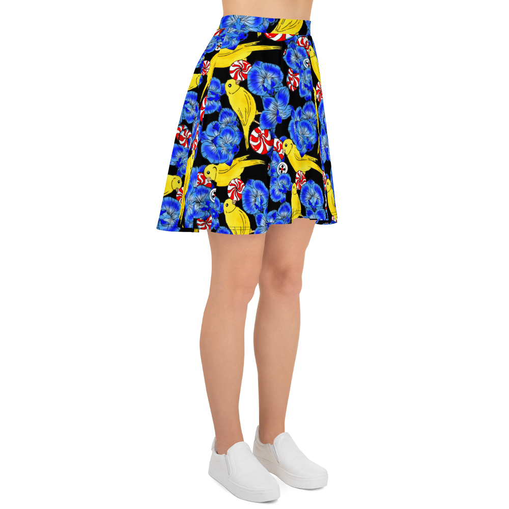 Skater Skirt (Canaries & Orchids)