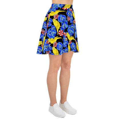 Skater Skirt (Canaries & Orchids)