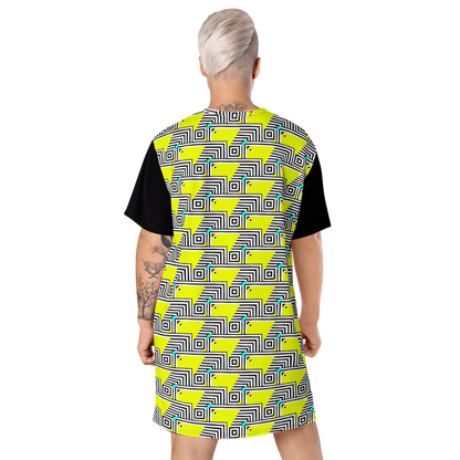 T-shirt dress (Retro Yellow)