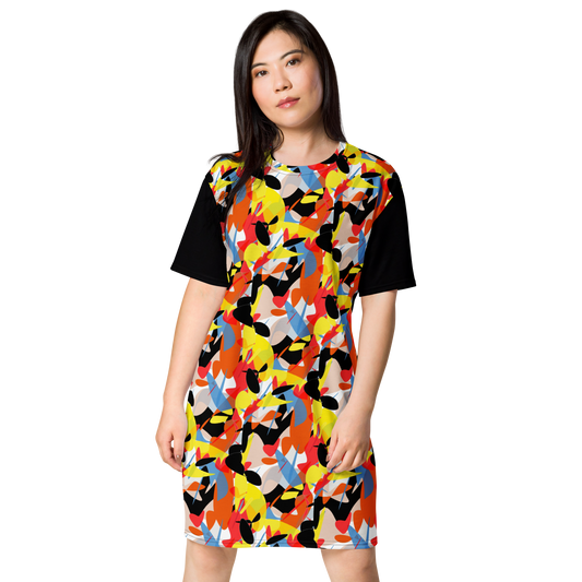 T-shirt dress (Abstract Ovals)