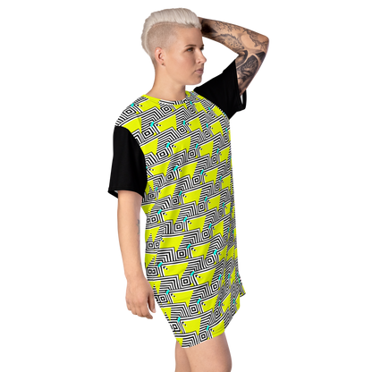 T-shirt dress (Retro Yellow)