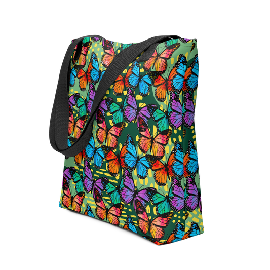 Tote bag (Butterflies - Green)