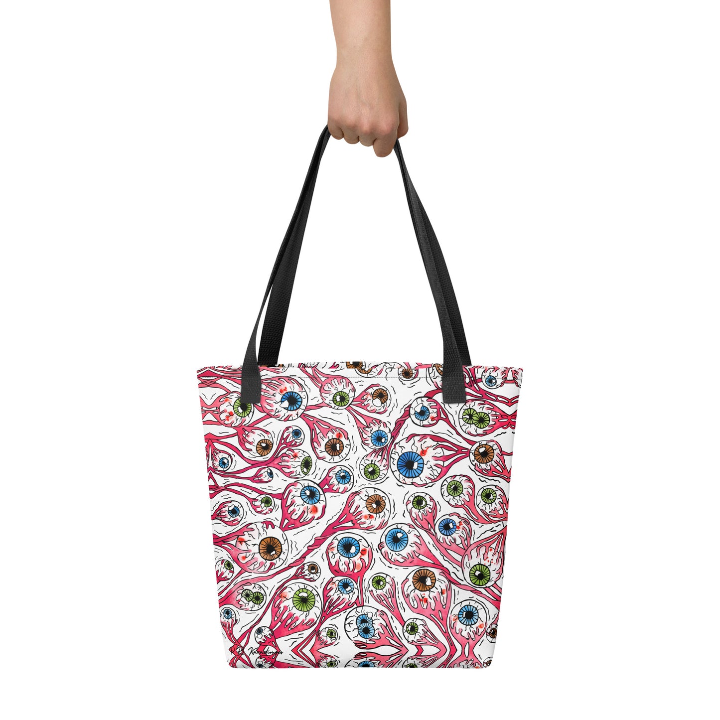 Tote bag (Eyeballs|White)