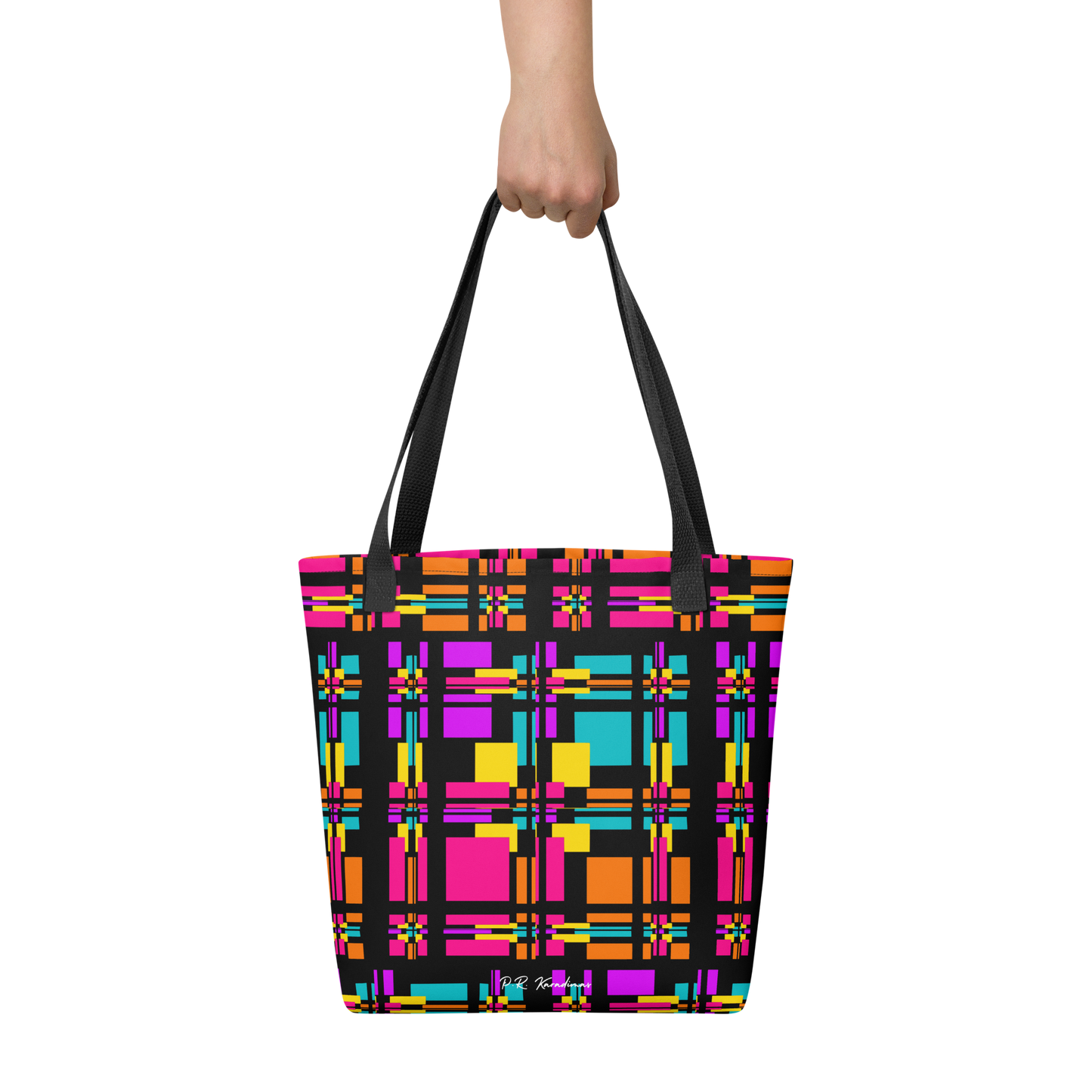 Tote bag (Rainbow Plaid)