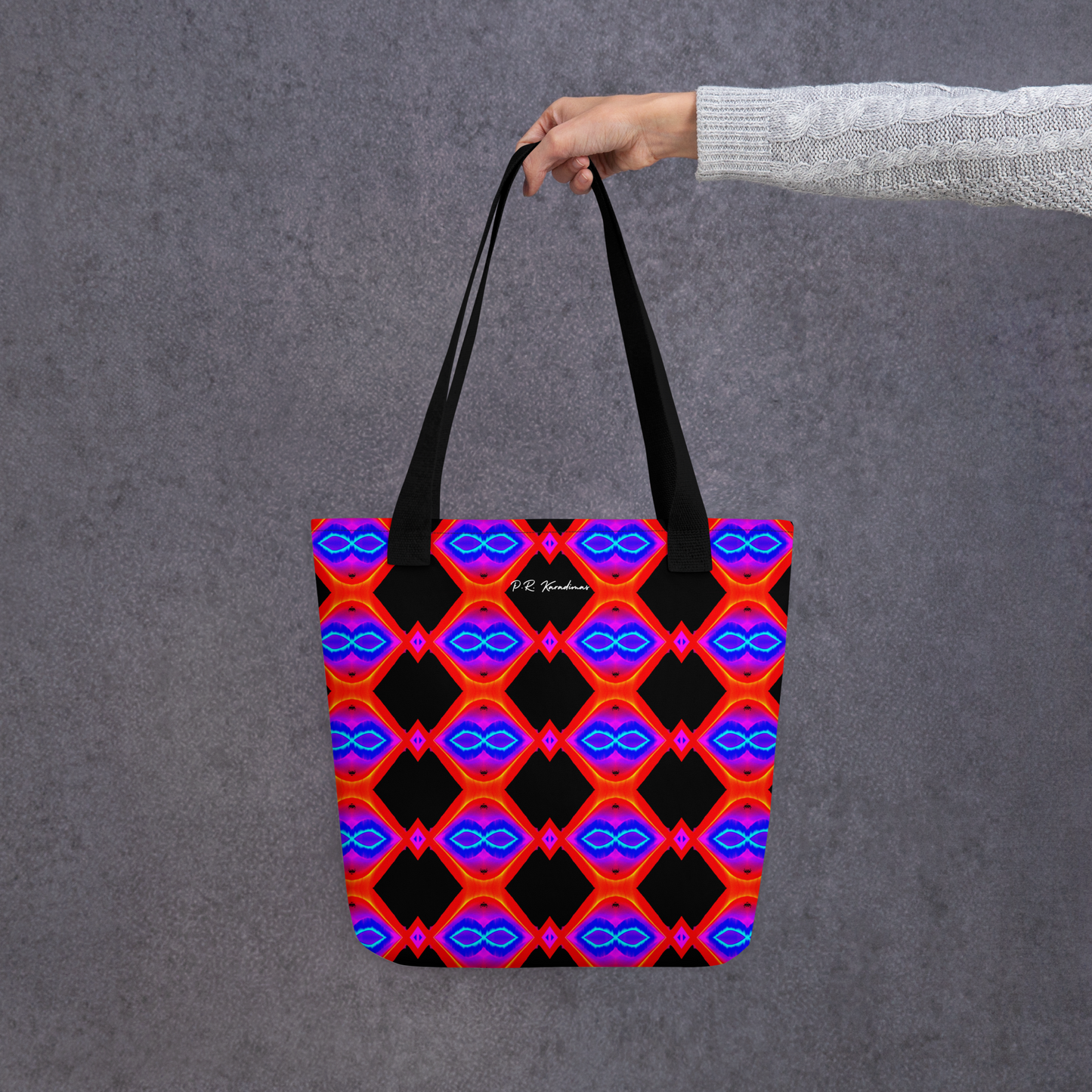 Tote bag (Neon Honeycomb)