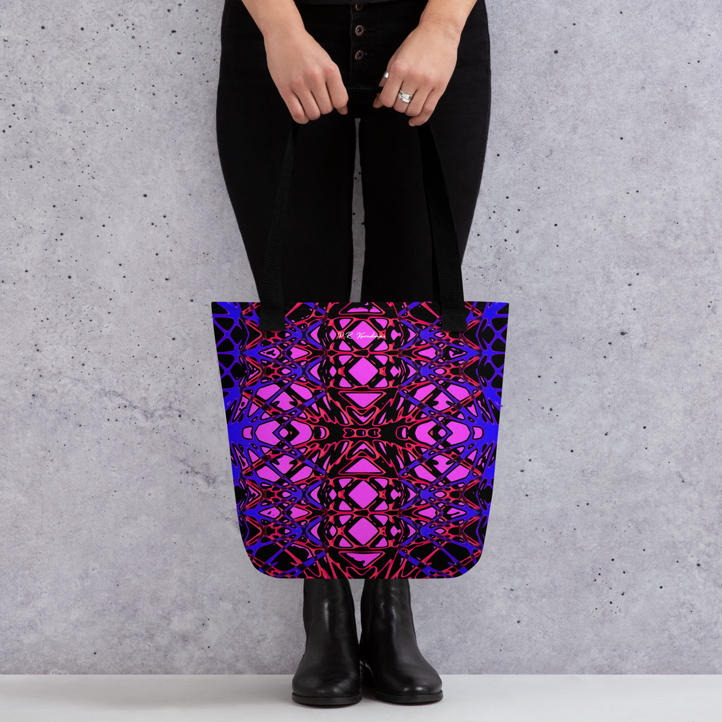 Tote bag (Neon Latticework)