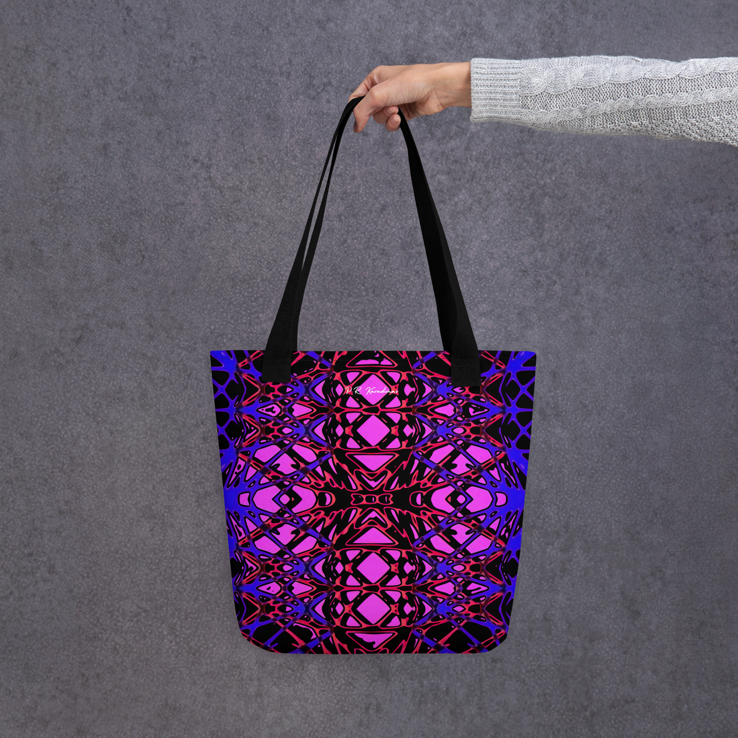 Tote bag (Neon Latticework)