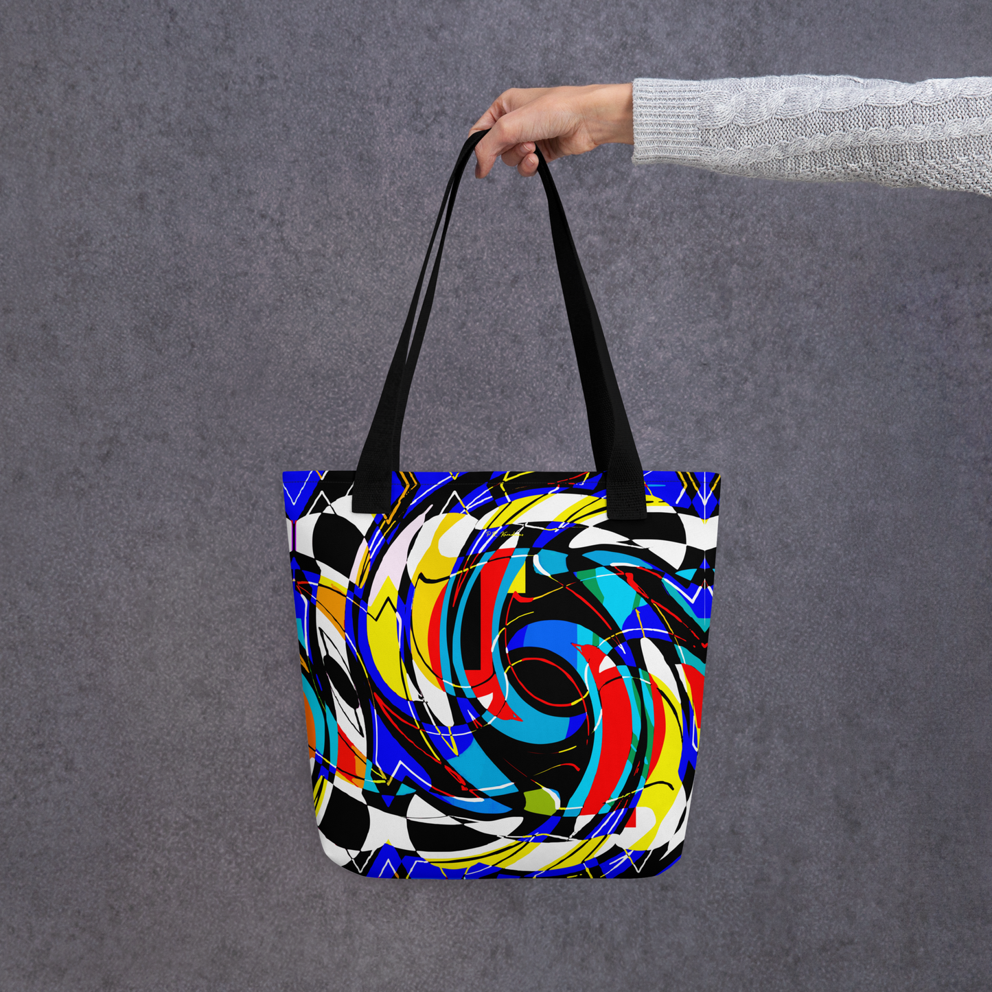 Tote bag (Blue Swirls)