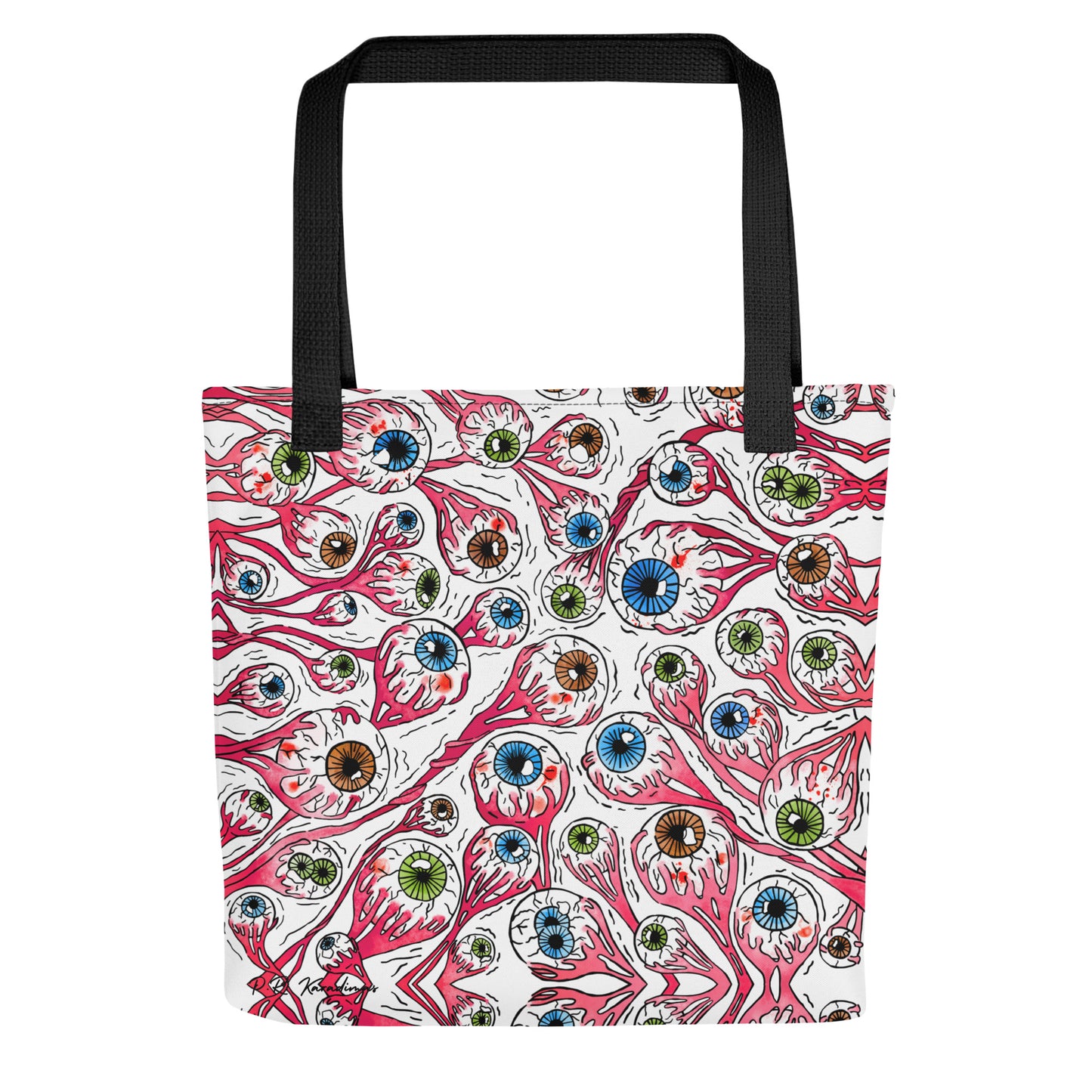 Tote bag (Eyeballs|White)