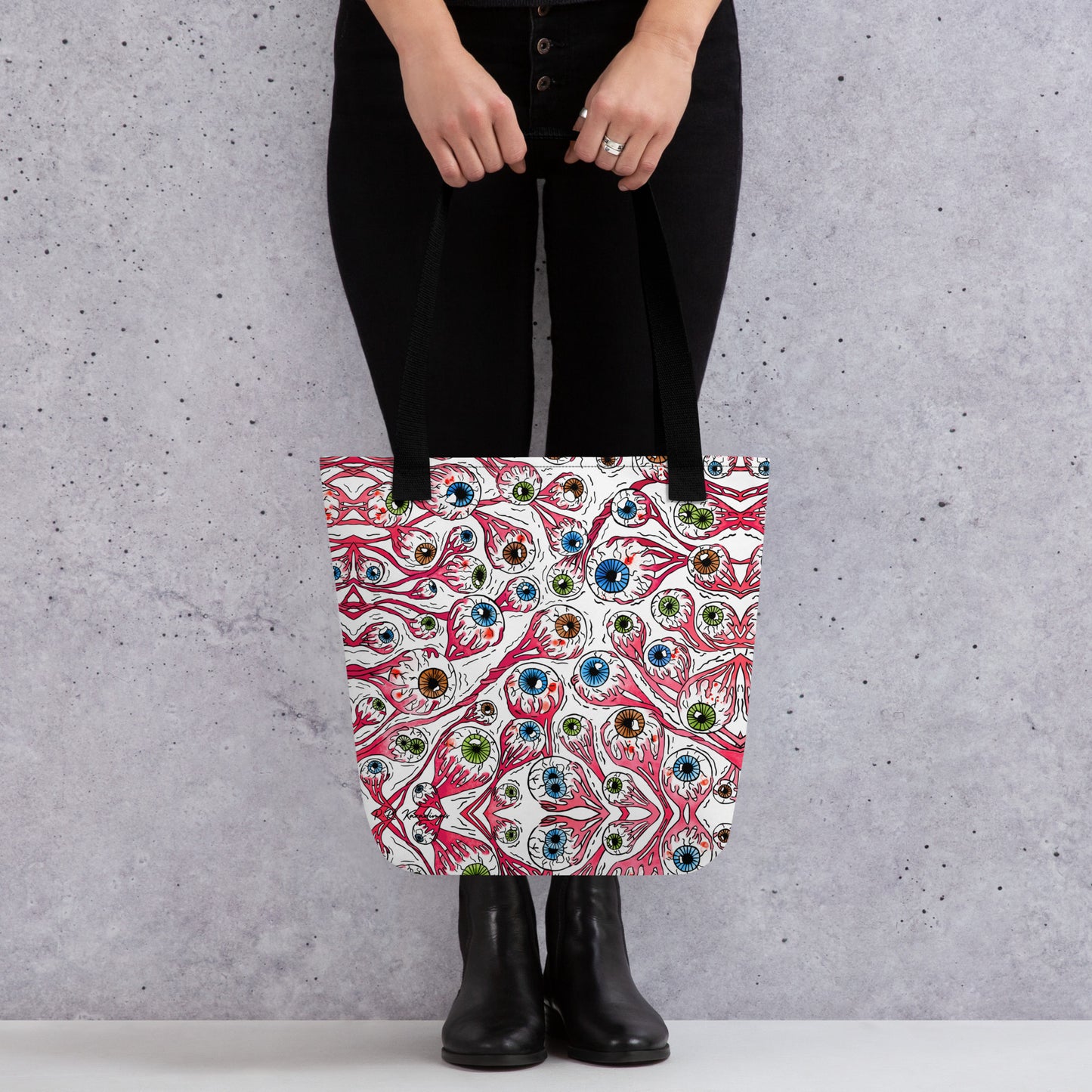 Tote bag (Eyeballs|White)