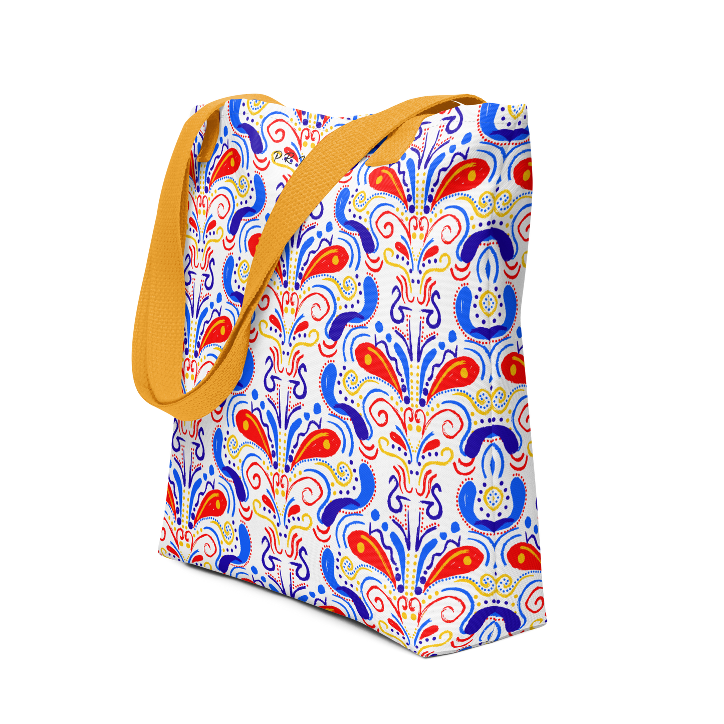 Tote bag (Talavera-inspired|White)