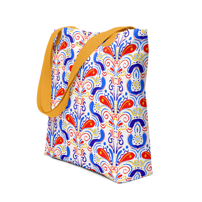 Tote bag (Talavera-inspired|White)