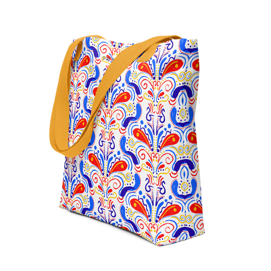 Tote bag (Talavera-inspired|White)