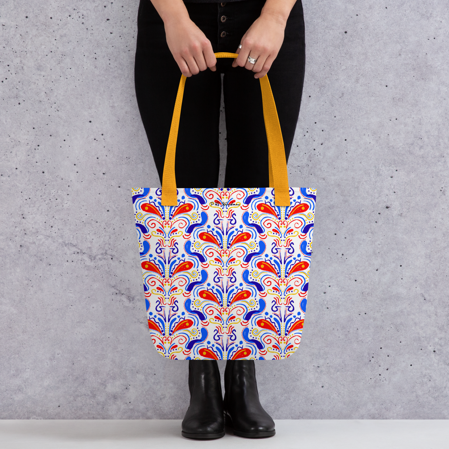 Tote bag (Talavera-inspired|White)