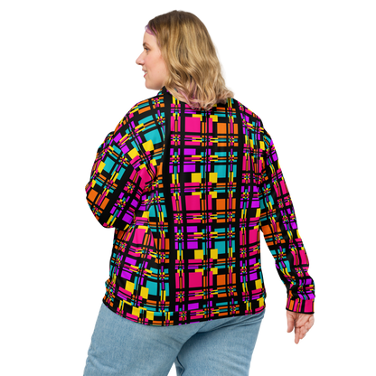 Unisex Bomber Jacket (Rainbow Plaid)