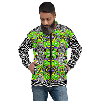Unisex Bomber Jacket (Zebra)