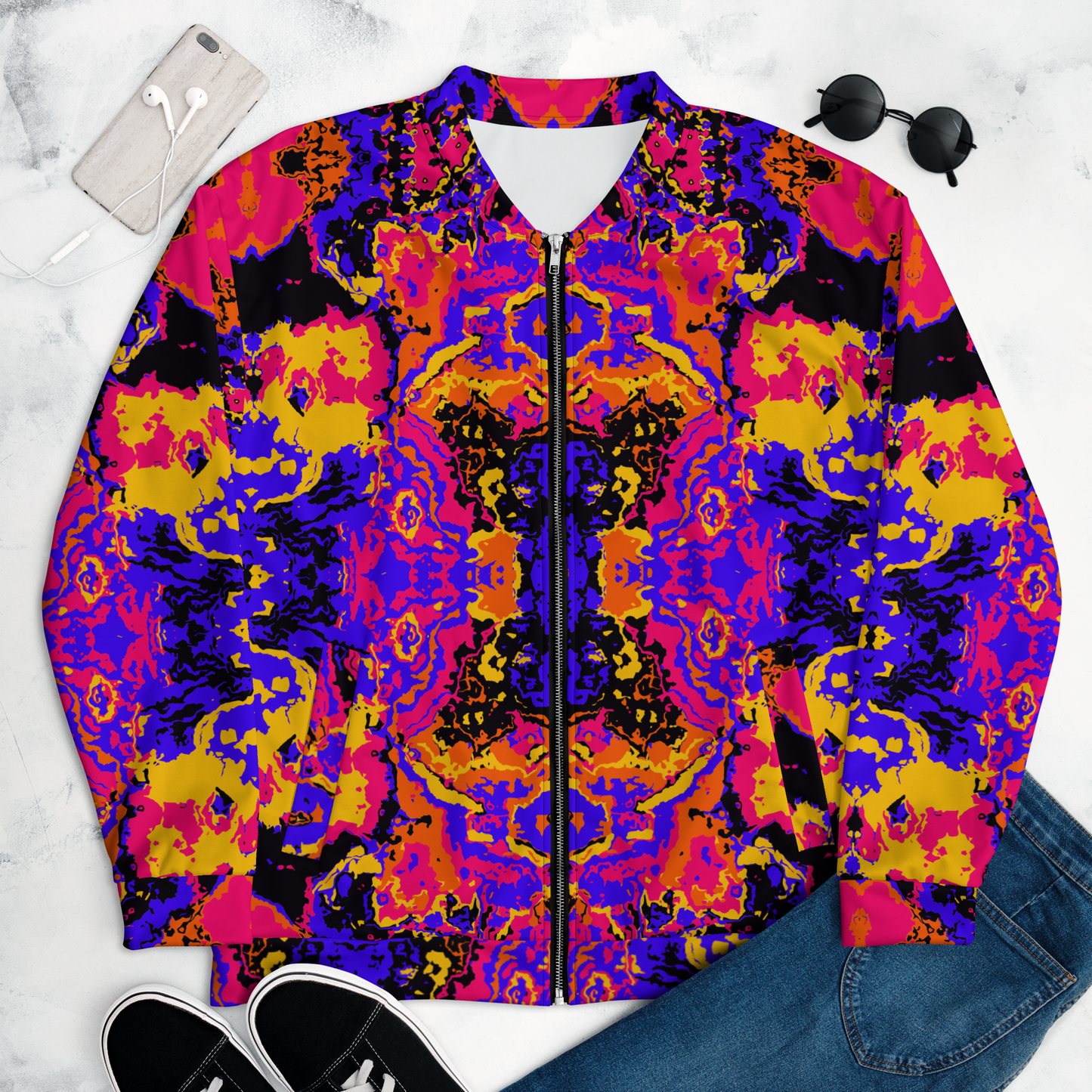 Unisex Bomber Jacket (Brain Scan)