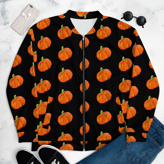 Unisex Bomber Jacket (Pumpkins)