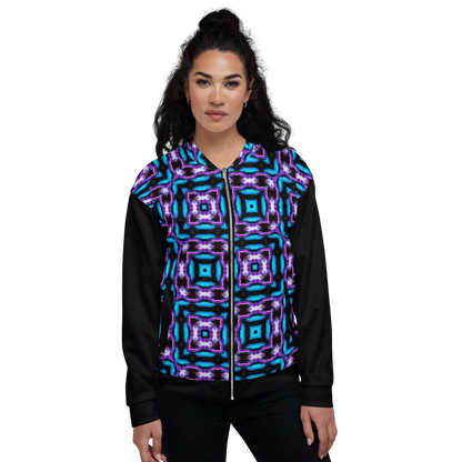 Unisex Bomber Jacket (Neon Purple & Blue)