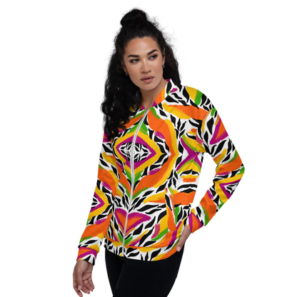 Unisex Bomber Jacket (Mango Mosaic)